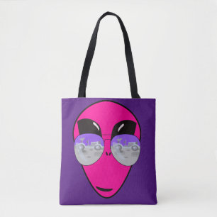 Tote Bag Epic Shades Alien Head Dessin amusant