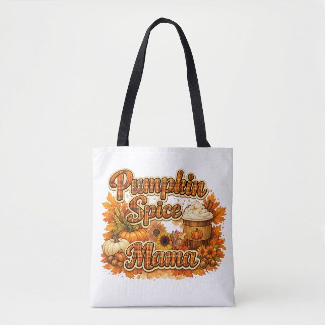 Tote Bag Épice de citrouille MaMa (Devant)