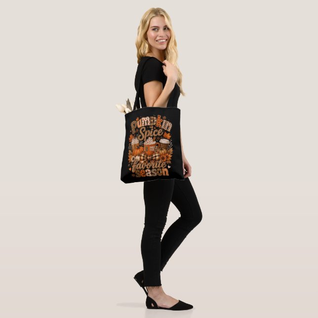 Tote Bag Épice de Citrouille Mon Saison Préféré Boisson Aut (Sur le modèle)