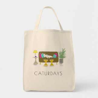 Tote Bag Épicerie Fourre-tout de "CATURDAYS"