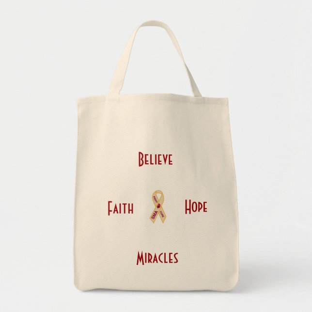 Tote Bag Épicerie Fourre-tout de conscience de SMA (Devant)