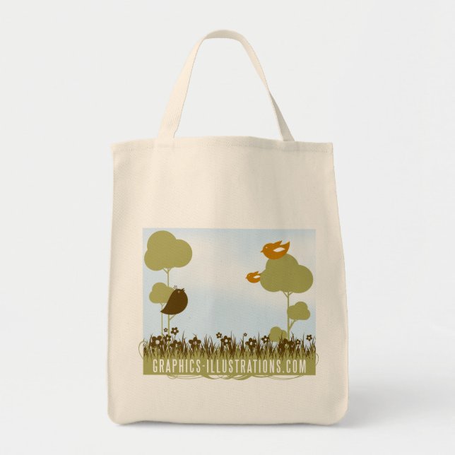 Tote Bag Épicerie Fourre-tout de Graphics-Illustrations.Com (Devant)