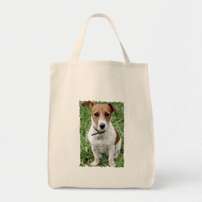 Tote Bag Épicerie Fourre-tout de Jack Russell Terrier (Devant)