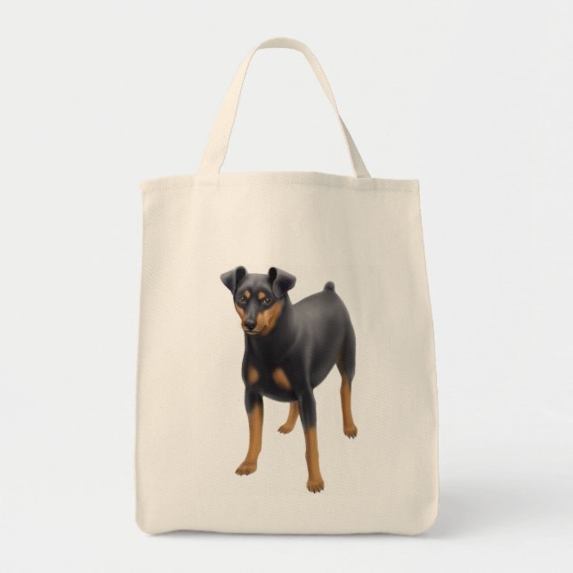 Tote Bag Épicerie Fourre-tout de Pinscher miniature (Devant)