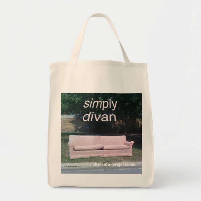 Tote Bag Épicerie fourre-tout de projet de sofa (Devant)