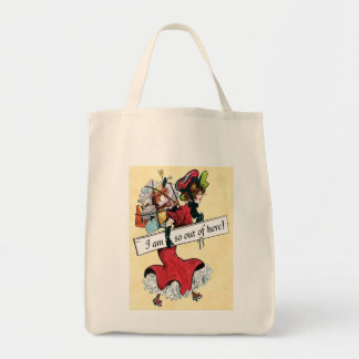 Tote Bag Épicerie Fourre-tout - je suis ainsi Outta ici !