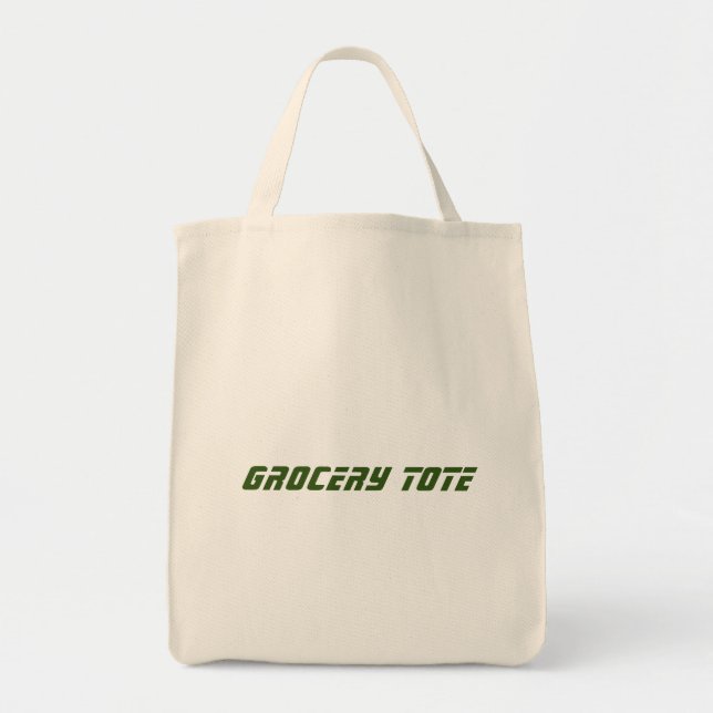 Tote Bag Épicerie-Fourre-tout nom du texte Imprimé cadeaux  (Devant)