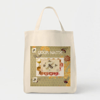 Tote Bag Épicerie Fourre-tout PERSONNALISÉE AVEC LES ABEILL