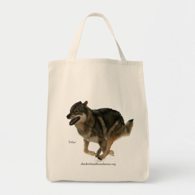 Tote Bag Épicerie organique Fourre-tout de loup (Devant)
