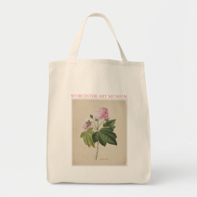 Tote Bag Épicerie peinte Fourre-tout de fleur (Devant)