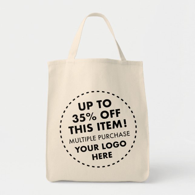 Tote Bag Épicerie sur mesure 35% de réduction sur le nombre (Devant)