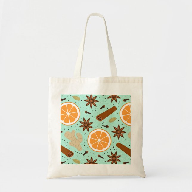 Tote Bag épices de Noël (Devant)