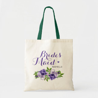 Tote Bag Épouse florale violette