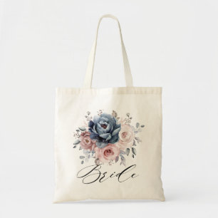 Tote Bag Épouse Mariage Rose bleu bleu bleu mauve rose