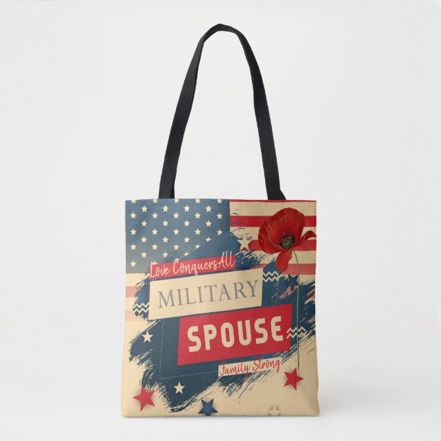 Tote Bag Épouse militaire (Devant)