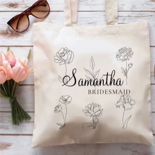 Tote Bag Épouse personnalisée, demoiselle d'honneur