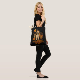 Tote Bag Épouvantable 250 Halloween Shih Tzu Patriotique 17