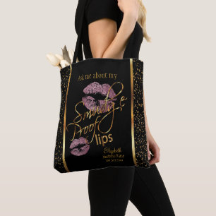 Tote Bag Épreuve de frottement 💋 lèvres - Lipsense - R