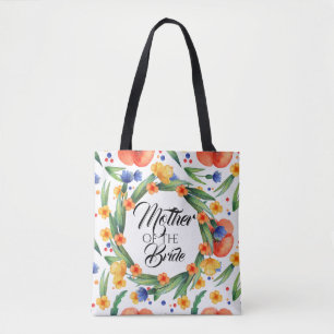 Tote Bag Equarelle d'été mère de la mariée collage chic