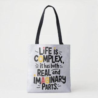 Tote Bag Équation de vie : Pièces réelles et imaginaires
