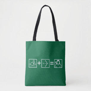 Tote Bag Équation verte de flèche de la flèche