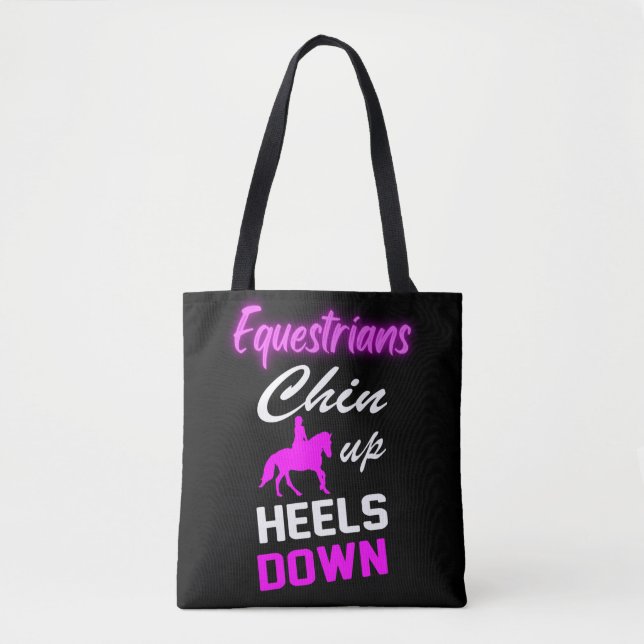 Tote Bag Equestrian Riding Quotes  (Devant)