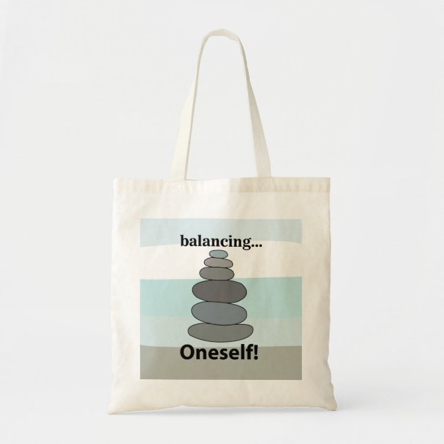 Tote Bag Équilibrage de pierres  (Devant)