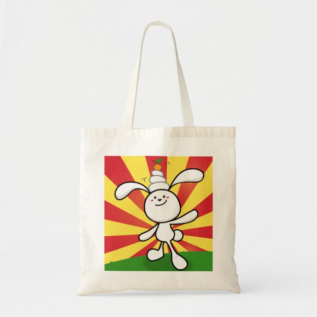 Tote Bag Équilibre de Mochi de lapin ! (Devant)