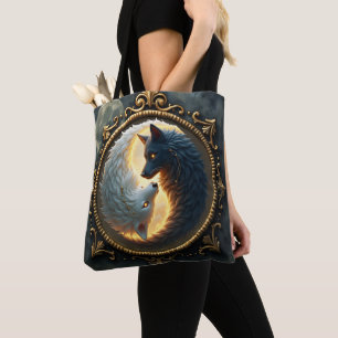 Tote Bag Équilibre lunaire – Là où les ombres embrassent la