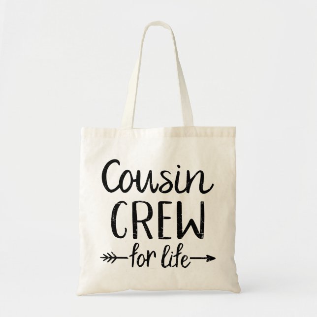Tote Bag Équipage Cousin à vie (Devant)