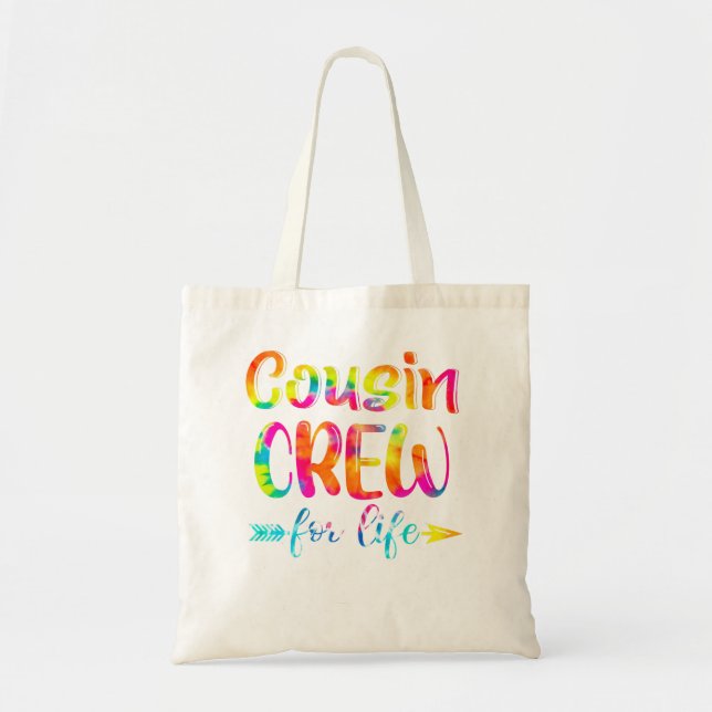 Tote Bag Équipage Cousin Pour La Vie Tee Tee Funny Matching (Devant)