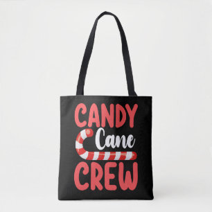 Tote Bag Équipage de bonbon de Noël de famille de vacances