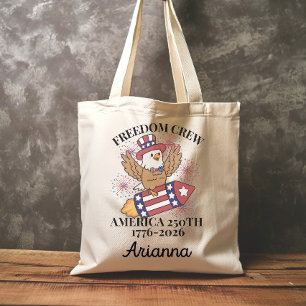 Tote Bag Équipage de la liberté personnalisée 250e annivers