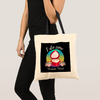 Tote Bag Équipage de mariées mignonnes ajouter nom
