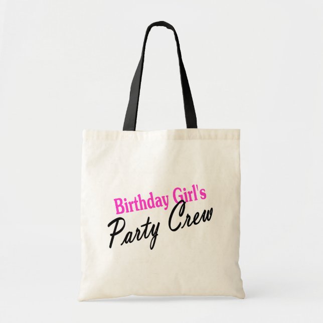 Tote Bag Équipage de partie de filles d'anniversaire (Devant)
