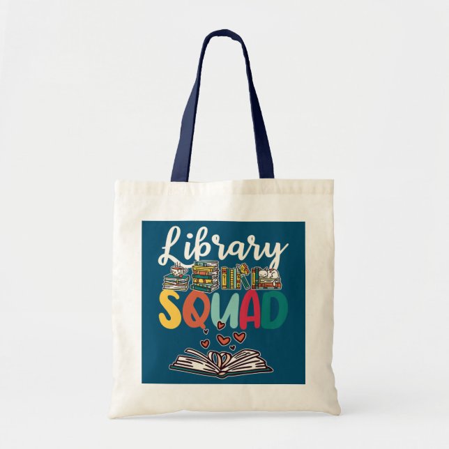 Tote Bag Équipe de bibliothèque (Devant)