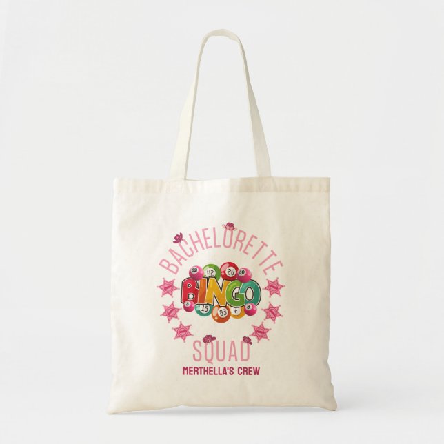 Tote Bag ÉQUIPE DE BINGO DE LA FUTURE MARIÉE Couture Wester (Devant)