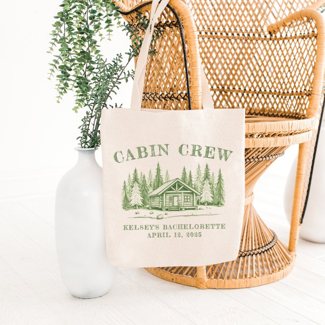 Tote Bag Équipe de Cabine Campagne de Bachelorette Party Ve (Cabin Crew Green Camp Bachelorette Party Tote Bag
)