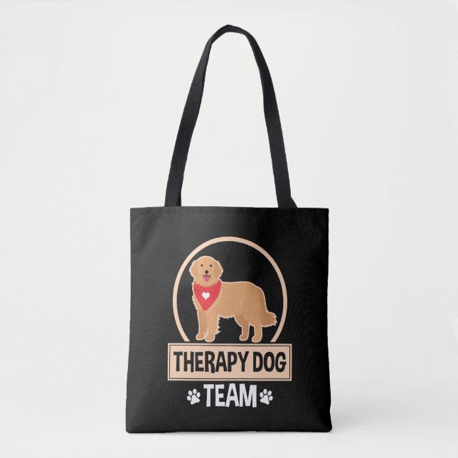 Tote Bag Équipe de chien thérapeutique (Devant)