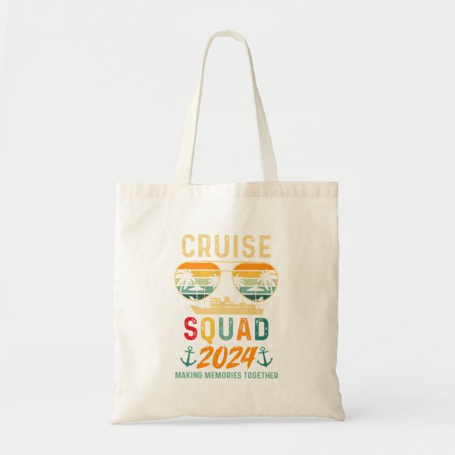 Tote Bag Équipe de croisière 2024 Famille Vacation Groupe S (Devant)