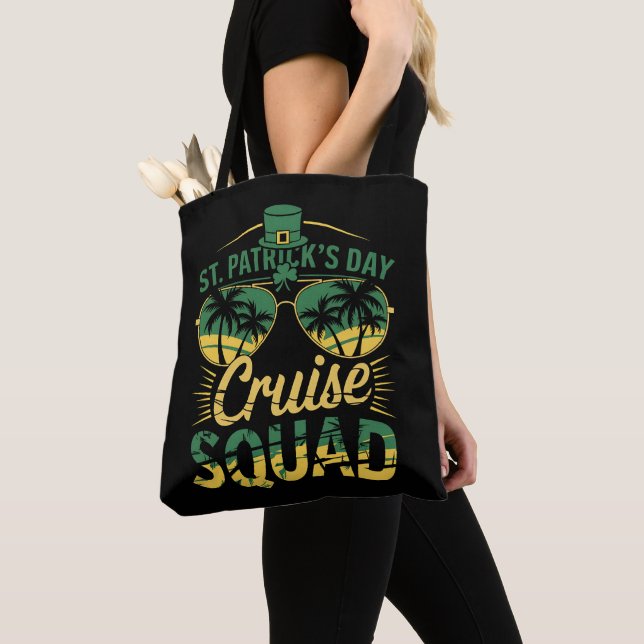 Tote Bag Équipe de croisière de la Saint-Patrick tenue asso (De près)