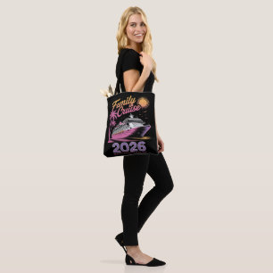 Tote Bag Équipe de Croisière Familiale 2026 Voyage Correspo