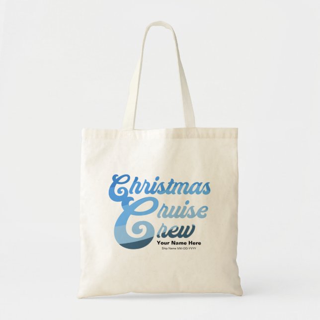Tote Bag Équipe de croisières de Noël (Devant)