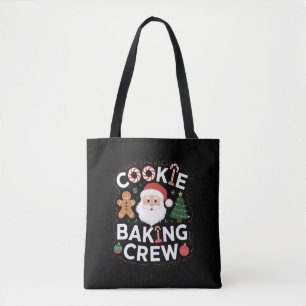 Tote Bag Équipe de fabrication de biscuits de Noël Famille