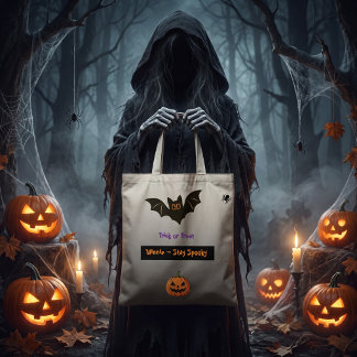 Tote Bag Équipe de fantômes de patte effrayante personnalis