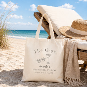 Tote Bag Équipe de fête de weekend de demoiselle d'honneur