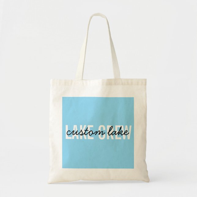 Tote Bag Équipe de lac personnalisée (Devant)