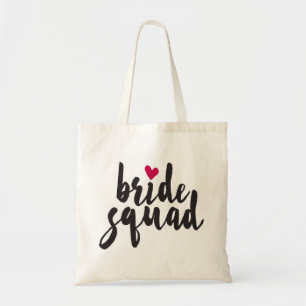 Tote Bag Équipe de mariée Coeur rouge