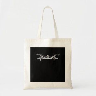Tote Bag Équipe de natation Swimming Heartbeat  Nageuses Fe