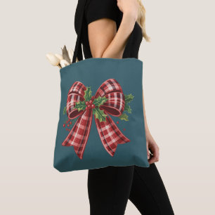 Tote Bag Équipe de Noël Coquette Cadeau Mignon Hiver